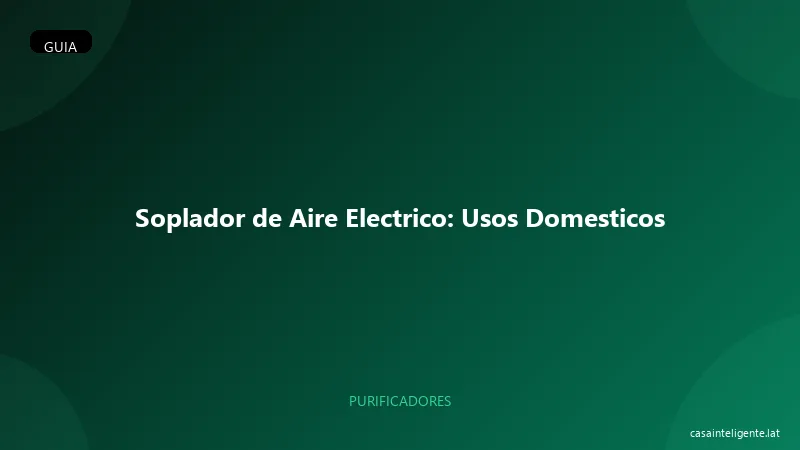 Soplador de Aire Electrico: Usos Domesticos